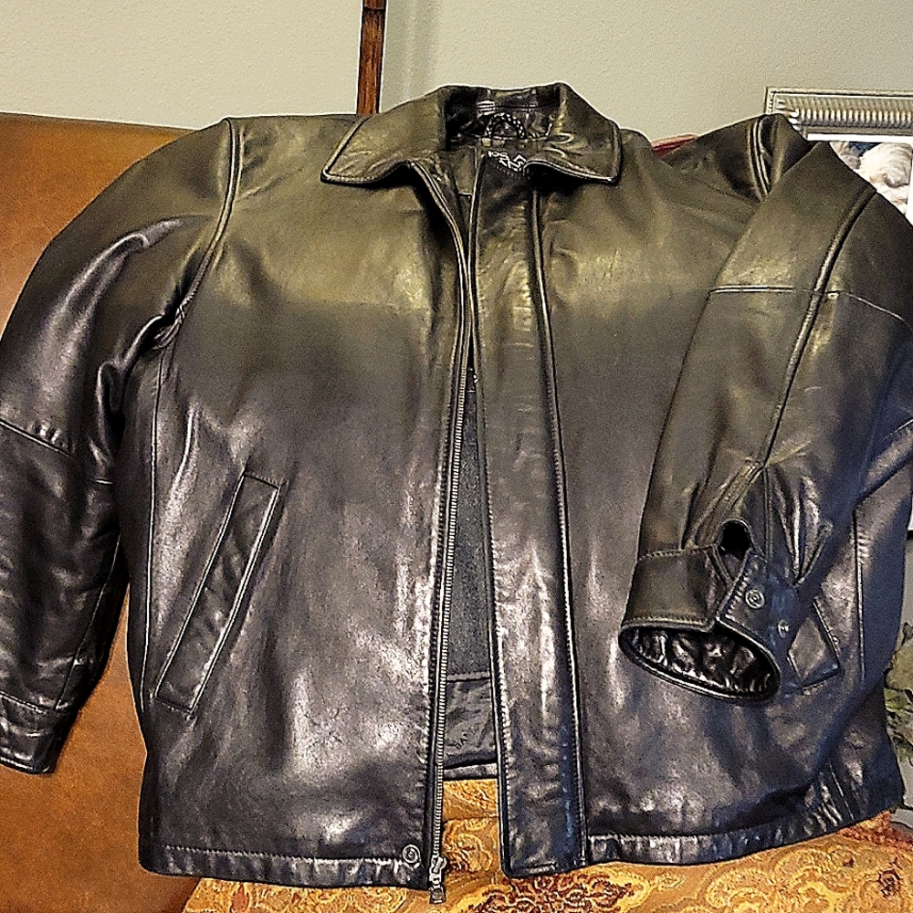 Men's Black Leather Jacket